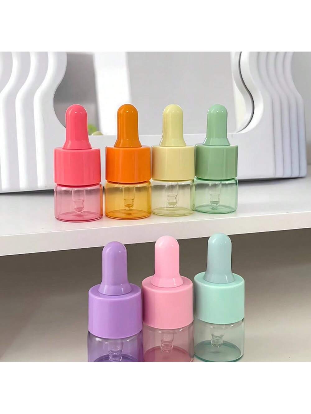 Juice Bottle Dropper - Flacon compte-gouttes en verre coloré, vide,