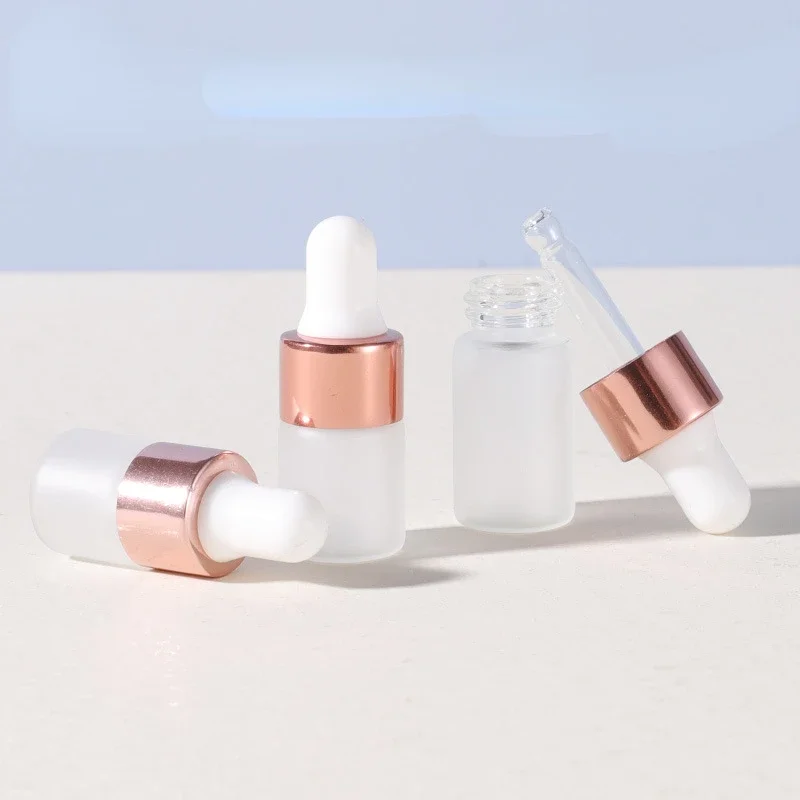 Juice Bottle Dropper - AfricPortable Rose Or Verre Givré Compte-Gouttes,