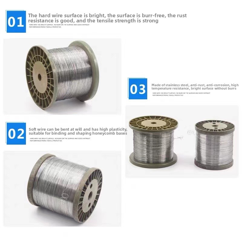 Stainless Wire Ss316 - 100 m/lot 0.1mm 0.2mm 0.3mm 0.4mm