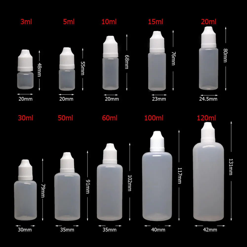 100 pièces 3/5/10/15/20/30/50/ - Juice Bottle Dropper avis et prix