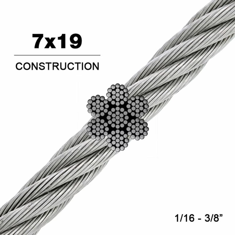 Câble métallique 7X19 diamètre - Stainless Wire Ss316 avis et prix
