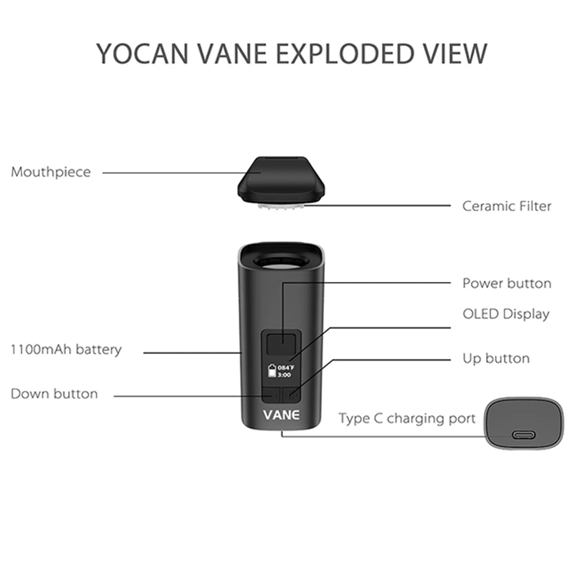 Yocan Vane-Kit de vaporisateur - Quick Vape avis et prix